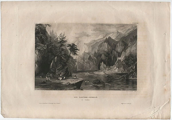 The Ganges spring, 1838 (engraving)