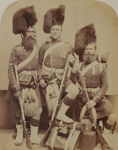 Gardner, McKenzie and Glen, 42nd (The Royal Highland) Regiment of Foot (b  /  w photo)