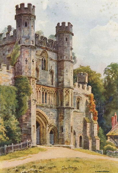 The Gateway, Battle Abbey (colour litho)