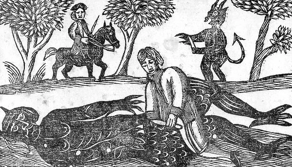 The Gelding of the Devil, an illustration from A Book of Roxburghe Ballads