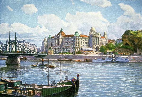 Gellert baths, Budapest, c.1920 (illustration)