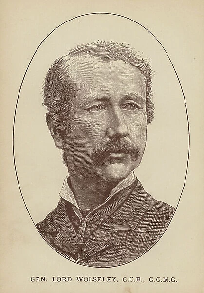 Gen Lord Wolseley, GCB, GCMG (engraving)