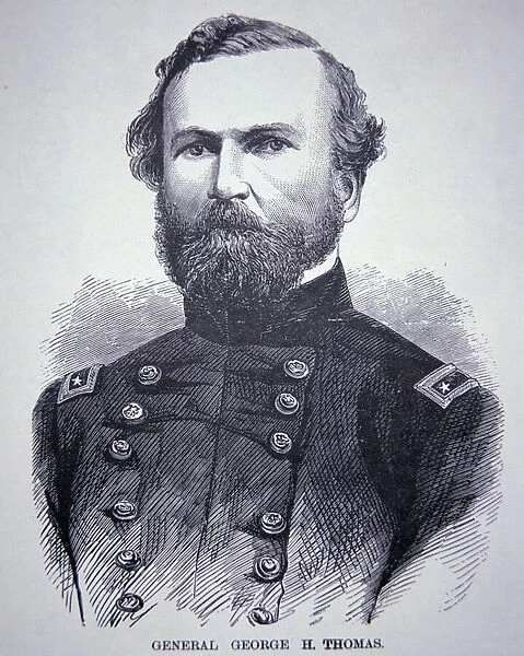 General George H. Thomas (1816-70) (engraving)