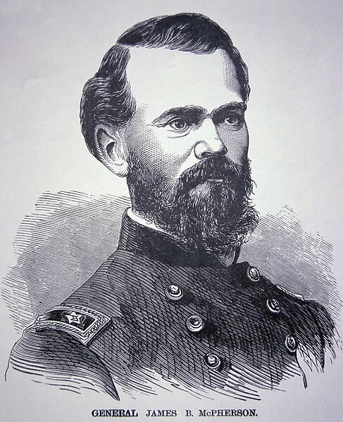 General James Birdseye McPherson (1828-64) (engraving)