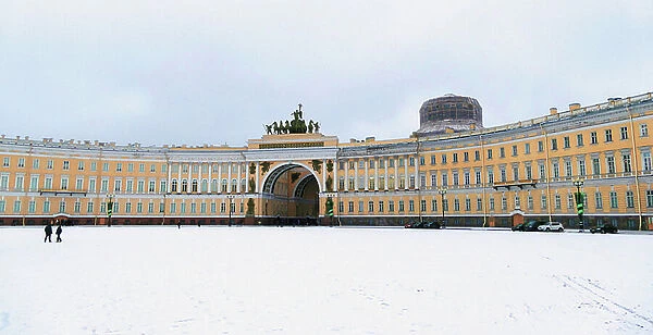 The General Staff Building on Palace Square in Saint Petersburg, 1820