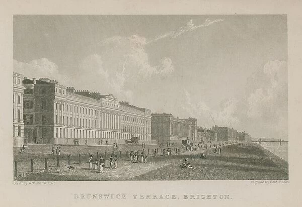 General view of Brunswick Terrace in Brighton (engraving)