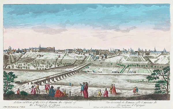 General View of the City of Madrid, Spain, 1762