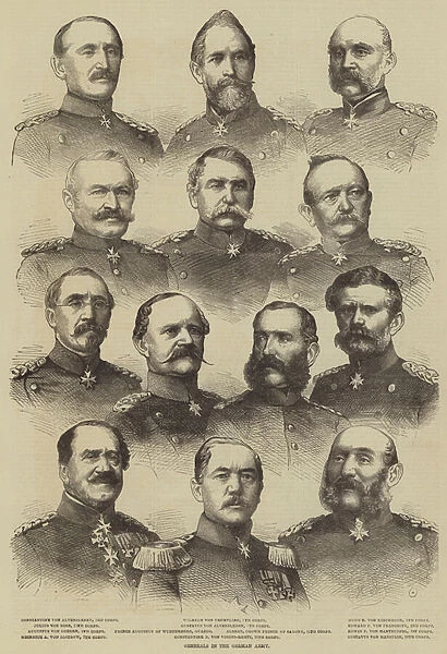 Generals in the German Army (engraving)