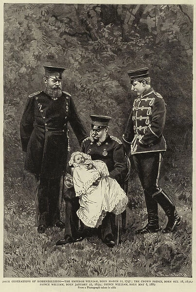 Four Generations of Hohenzollerns (engraving)