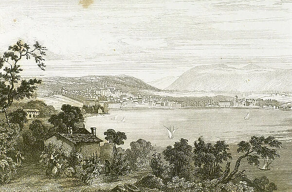 Geneva by Rouargue, 1838 (engraving)