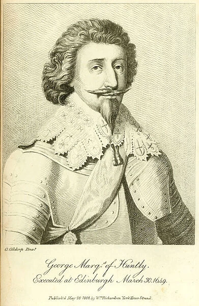 George, fourth marquis of Huntly (engraving)