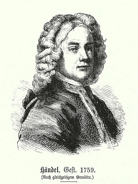 George Frideric Handel, 1685-1759 (engraving)