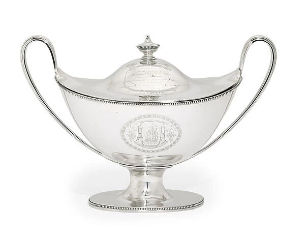George III soup tureen and cover, 1787 (silver)
