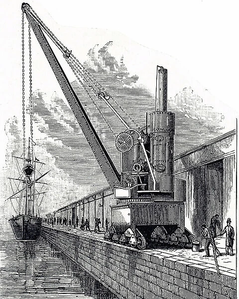 A George-Russell & Co's steam crane