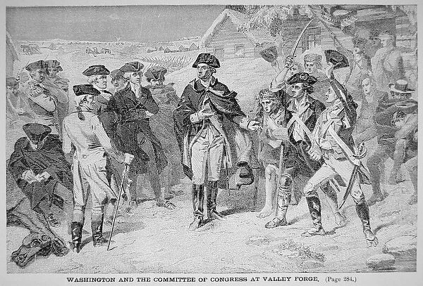 George Washington at Valley Forge with his Continental Army, Winter and Spring