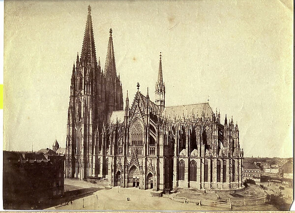 Germany, Cologne: Cologne Cathedral recently completed, 1890 - Verlag bon friedrich szesztokat