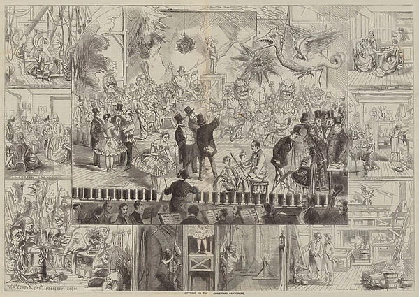 Getting up the Christmas Pantomime (engraving)