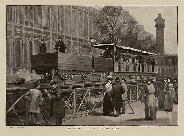 The Gilding Railway at Crystal Palace, London (engraving)