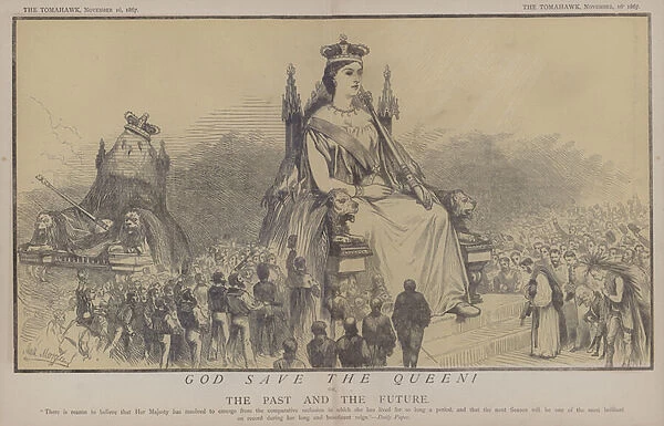 God Save the Queen! or, The Past and the Future (colour litho)