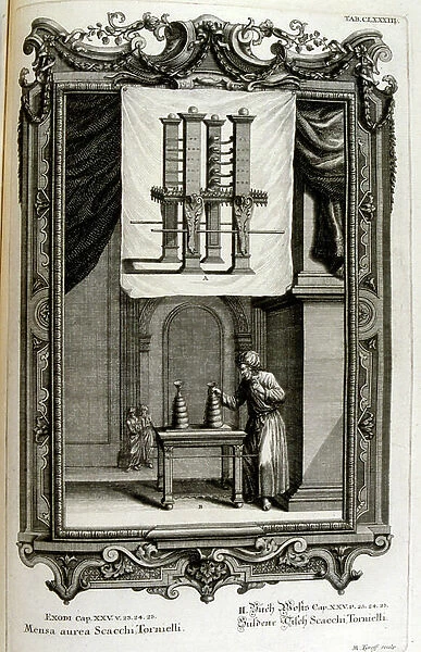 Golden Table in the Temple in Jerusalem, 18th century (engraving)