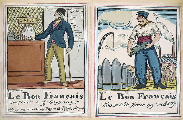 The Good Frenchman, c. 1916 (colour litho)