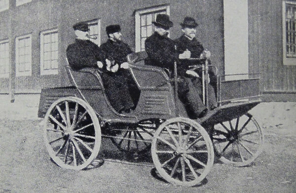 Gottlieb Daimler in the first high-speed petrol engine and the first four-wheel automobile