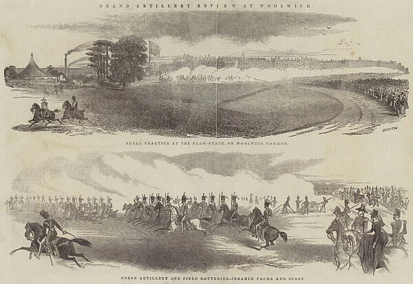 Grand Artillery Review at Woolwich (engraving)