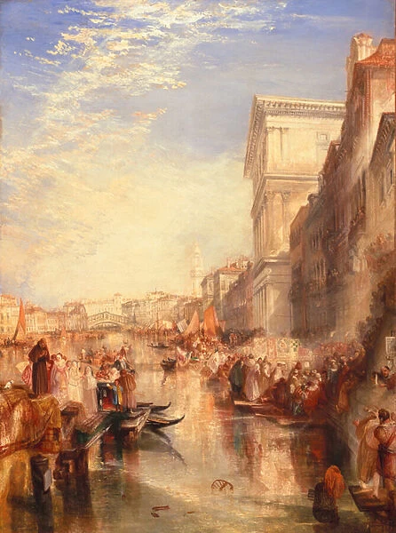The Grand Canal: Scene - a Street in Venice, c. 1837 (oil on canvas)