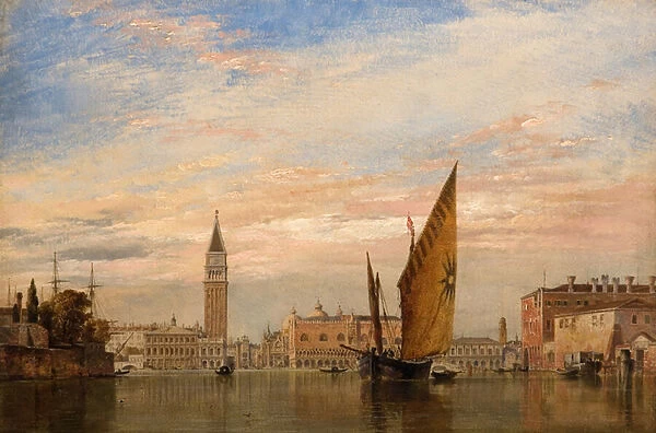 On the Grand Canal in Venice, 1851 (oil on canvas)