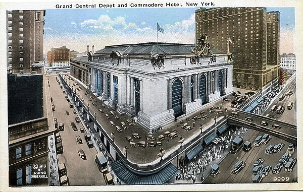 Grand central Depot and Commodore Hotel, New York