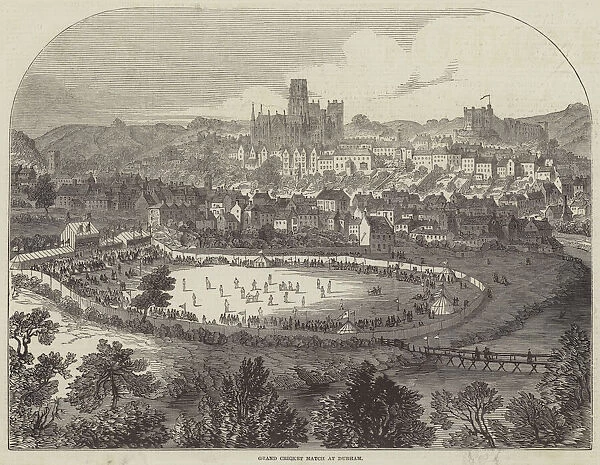 Grand Cricket Match at Durham (engraving)