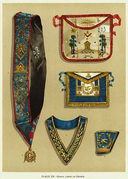 Grand Lodge of Greece (colour litho)