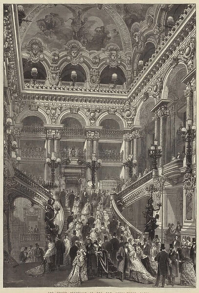 The Grand Staircase in the New Opera-House, Paris (engraving)