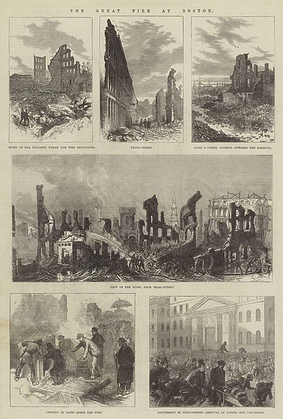 The Great Fire at Boston (engraving)