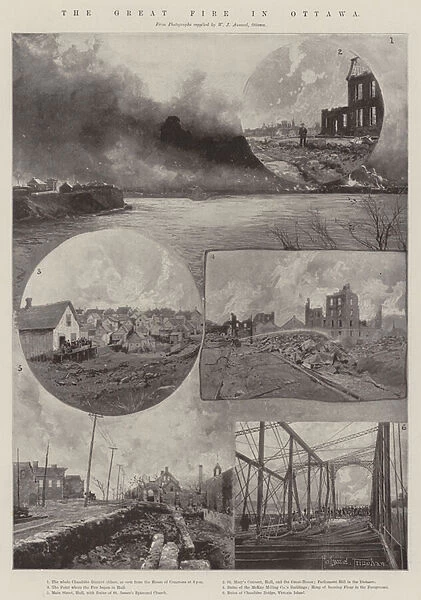 The Great Fire in Ottawa (engraving)