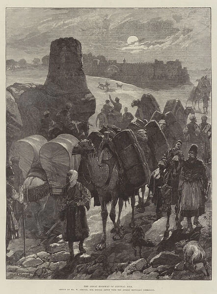 The Great Highway of Central Asia (engraving)