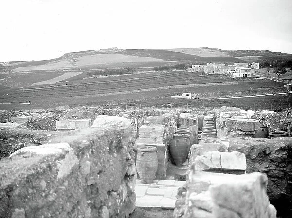 Greece, Candie, Heraklion, Heraklion, CR, Candie, Heraklion, Heraklion: Archaeological site, Palace of Cnossos, Knossos, 1908