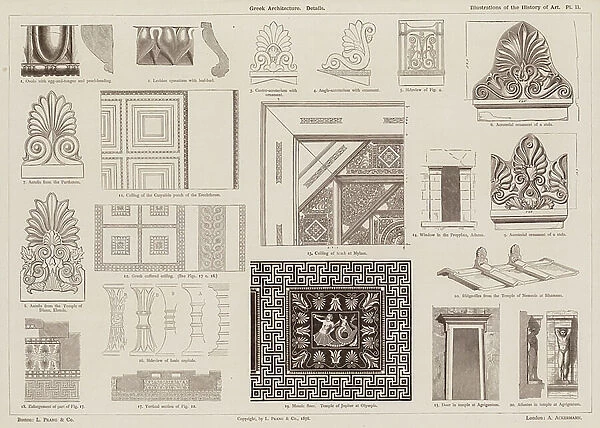 Greek Architecture, Details (engraving)