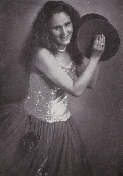 Grete Wiesenthal, Austrian dancer (b / w photo)