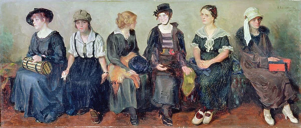 Group of Actors, 1913-24 (oil on canvas)