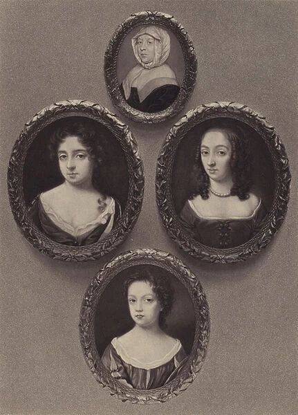 Group of Four Miniatures (litho)