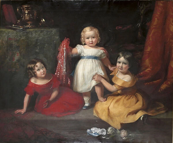 Group portrait of John Scott, later 3rd Earl of Eldon, and his sisters Lady Selina Scott