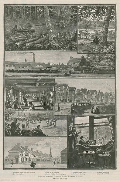 Growing London; sketches in the western suburbs (engraving)