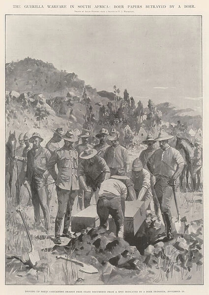 The Guerilla Warfare in South Africa, Boer Papers betrayed by a Boer (litho)