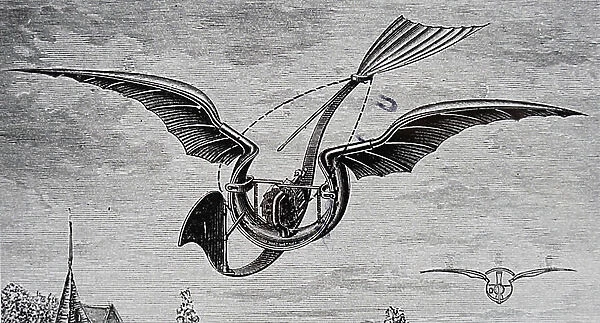 Gustave Trouve's flying machine