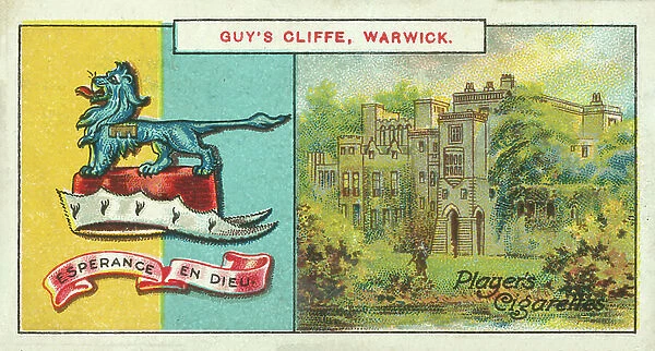 Guy's Cliffe, Warwick, Esperance En Dieu, Earl Percy (colour litho)