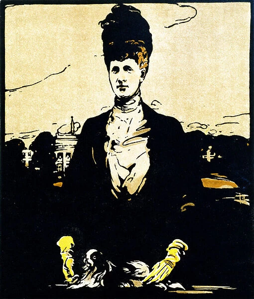 H. M. Queen Alexandra, from Twelve Portraits - Second Series, first published by William Heinemann, 1902 (colour litho)
