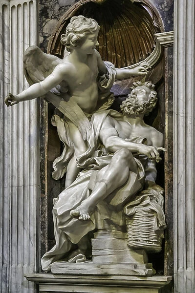 Habakkuk and the Angel, Chigi Chapel (marble)