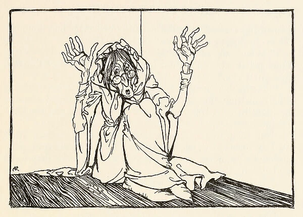 The Hag sat against the wall, from Morgans Frenzy in