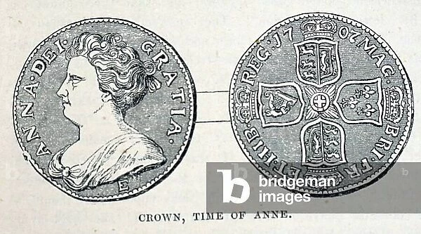 Half-crown depicting Anne, Queen of Great Britain